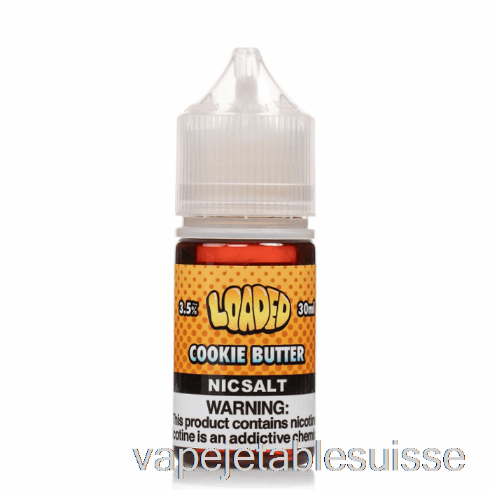 Vape Suisse Cookie Butter - Sels Chargés - Vapeurs Impitoyables - 30ml 20mg